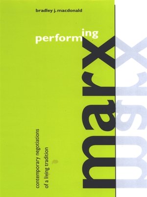 cover image of Performing Marx